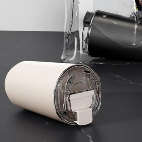 Vaso Térmico Mate con Tapa Hermética 450ml Negro