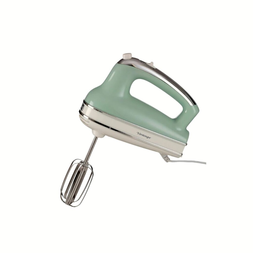 Batidora de Mano Vintage - Ariete - Potencia y Estilo Retro Verde