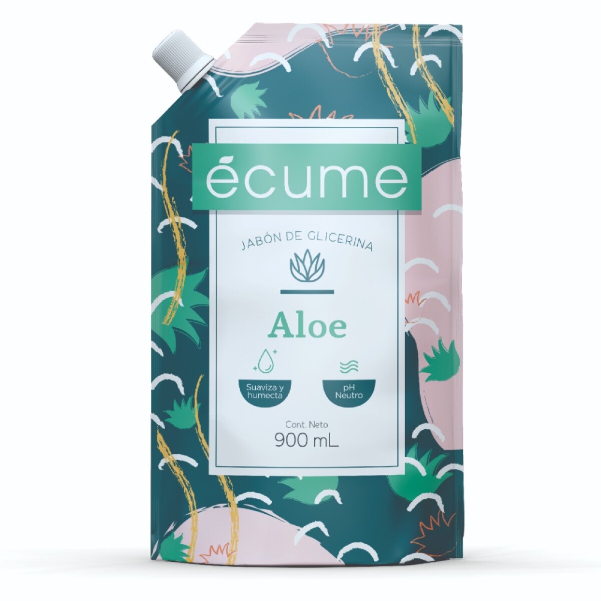 Jabon Ecume Aloe Doypack Refill 900 Ml. 