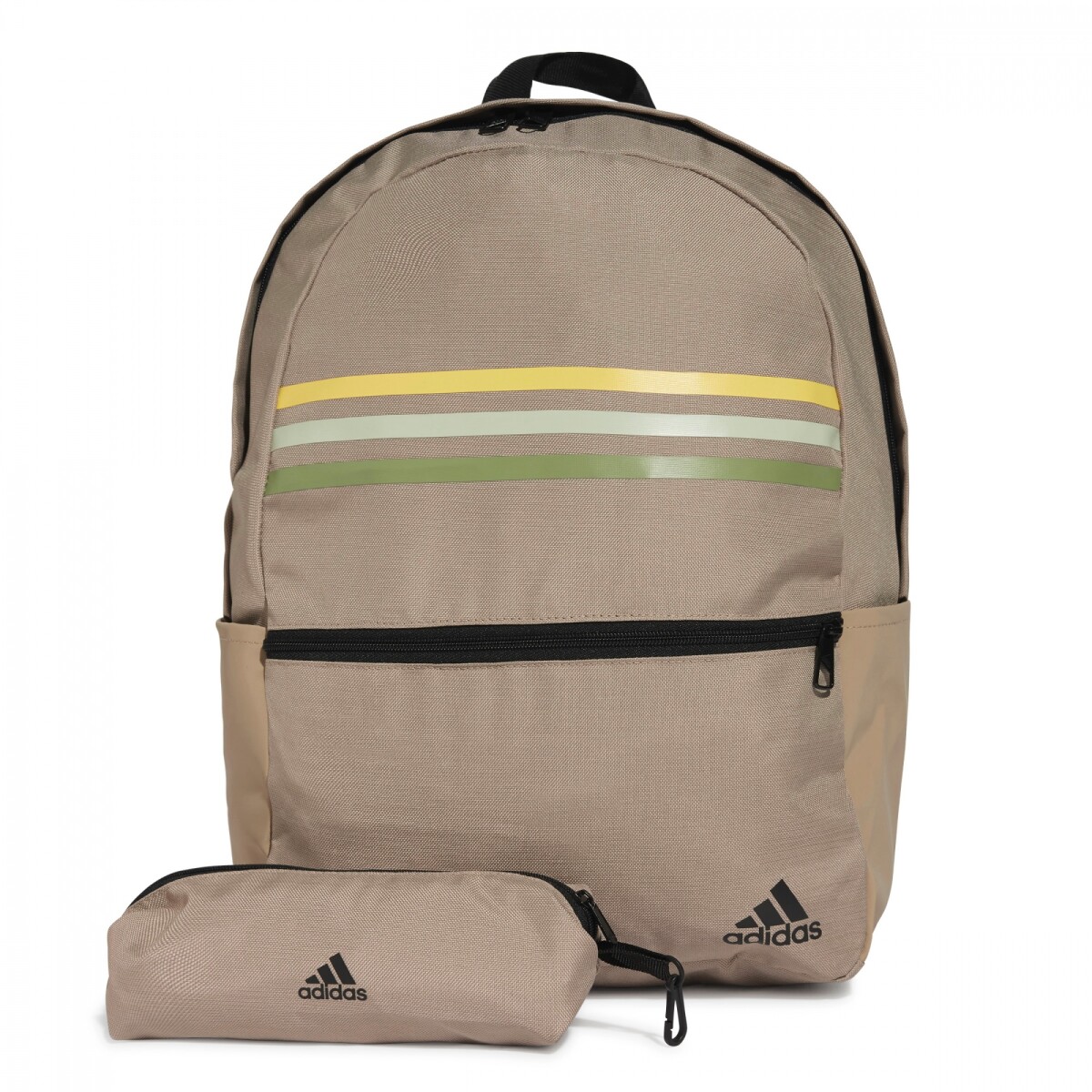 Mochila Classic Horizontal 3 bandas Unisex - Negro 
