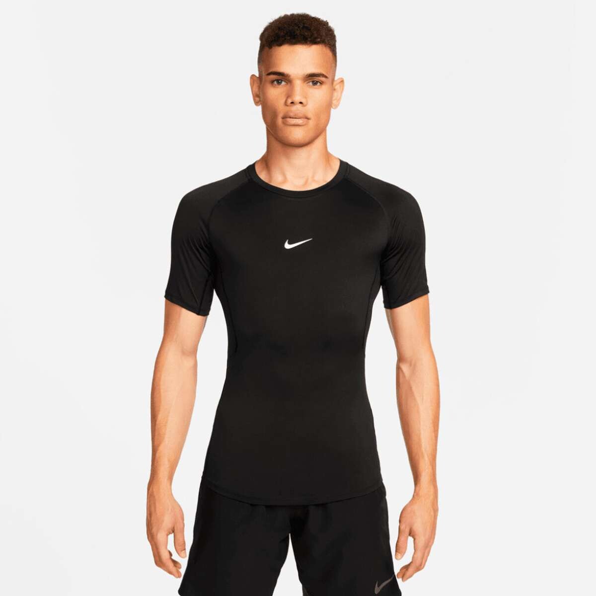 Remera Nike Pro Top de Hombre - Negro 