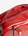 City Cartera City Efecto Acharolada - Rojo Medio