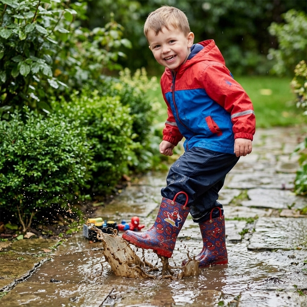 Botas de Lluvia Infantiles Spiderman Talle 24 al 30 