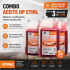 Pack X3 Aceite Stihl 2t Para Mezcla Con Combustible 3l PK ACEITE STIHL 1LT X3 UNIDADES