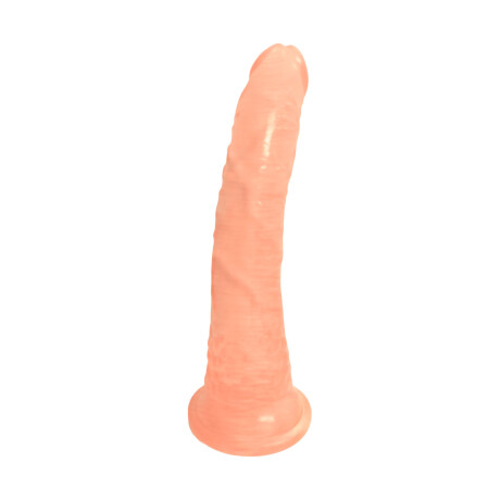 Dildo Curvo con Ventosa 19 cm Beige