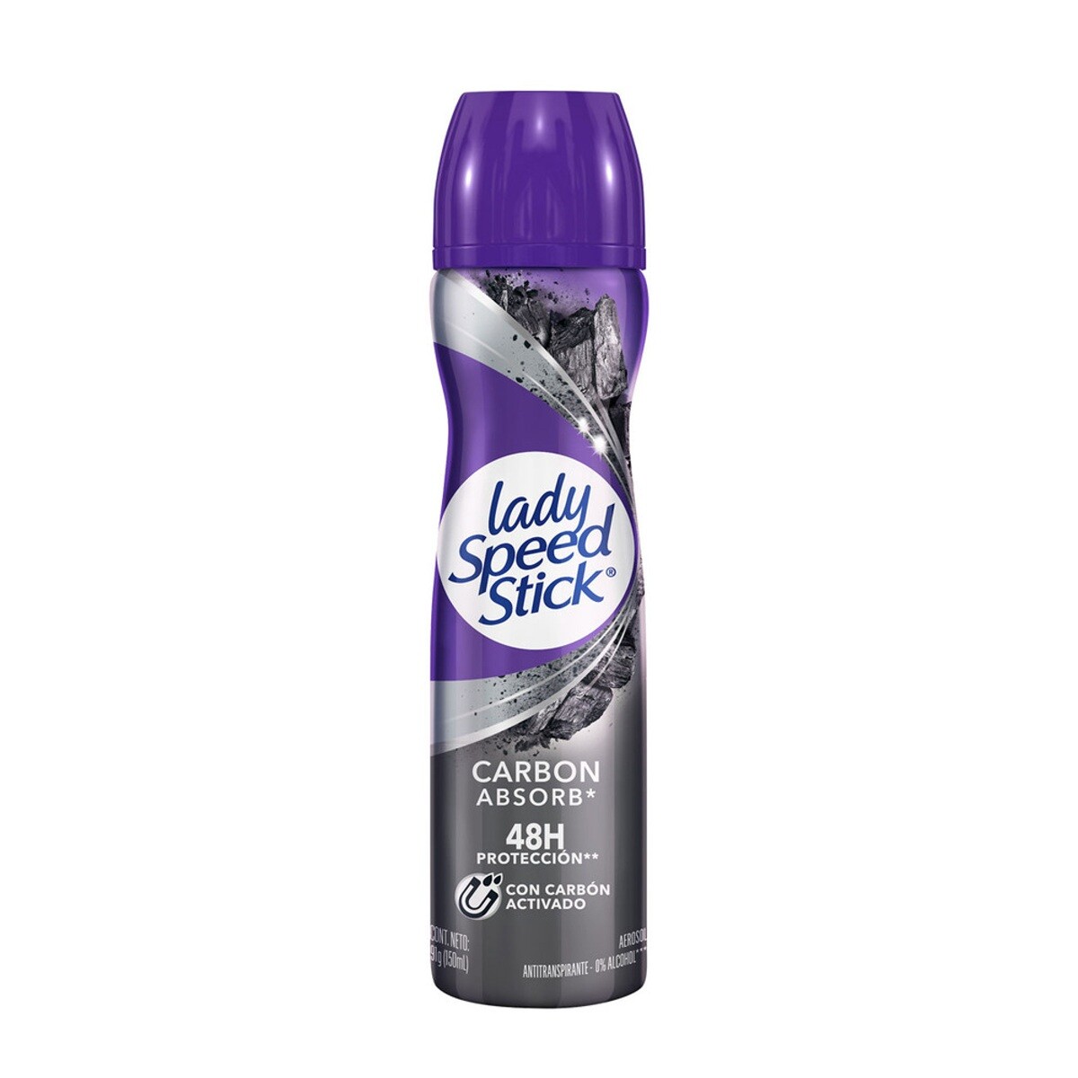Desodorante Aerosol Lady Speed Stick Carbon 91 Grs. 
