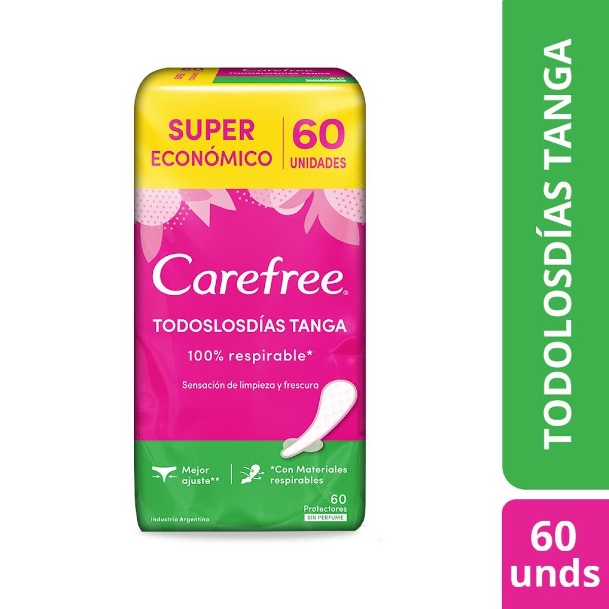 Carefree Tanga Sin Perfume 60 Unid 