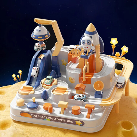 Juego de aventura espacial con pista de autitos Sc