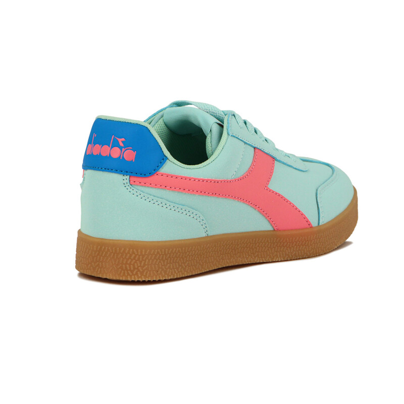 Championes Diadora Bamtelo Mujer Verde Agua-Rosado