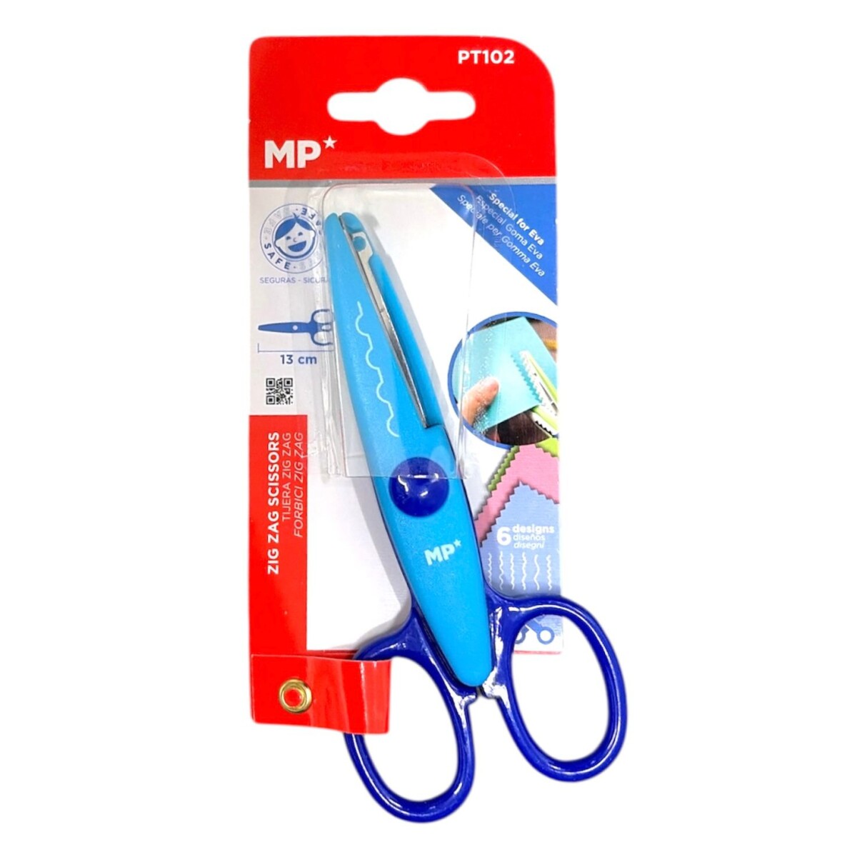 Tijera Zig-Zag MP - Azul 