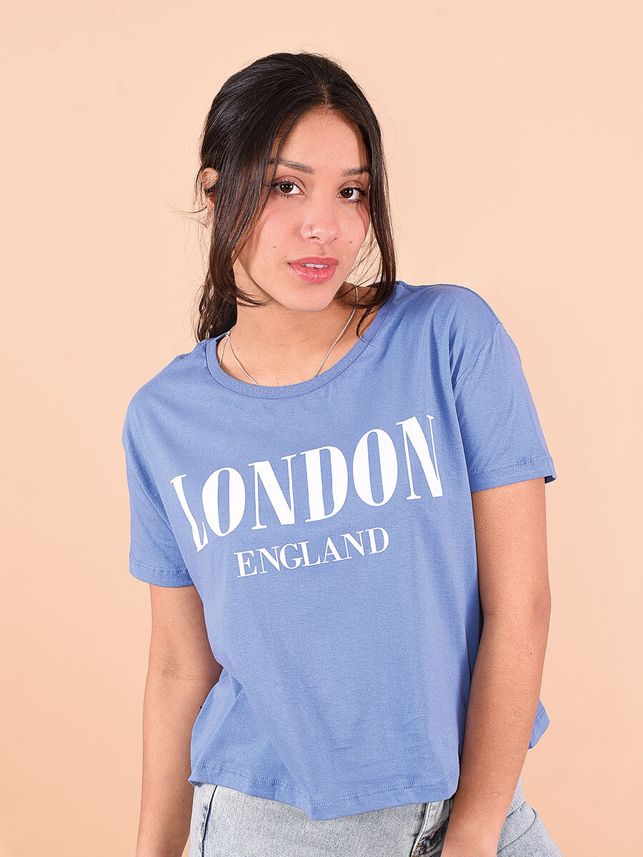 REMERA LONDON - AZUL 