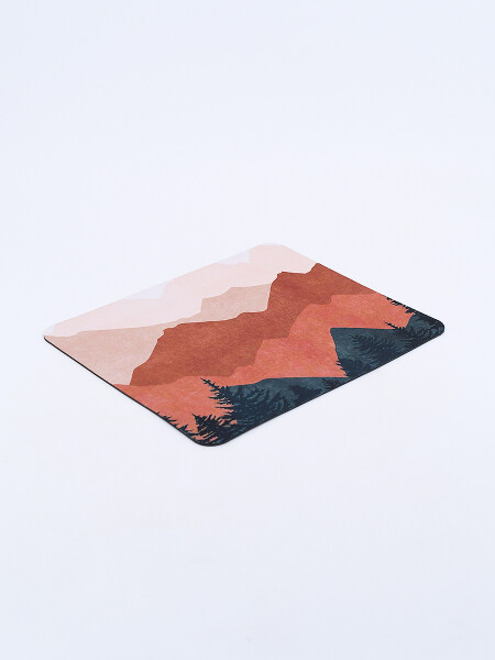 MOUSE PAD ABSTRACT MARRON