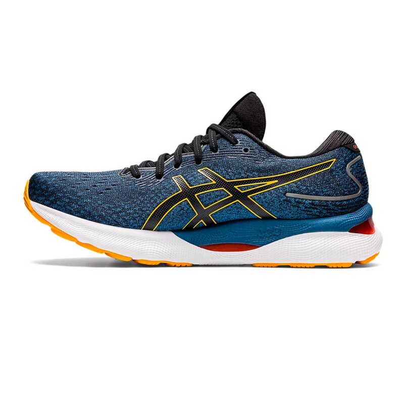 Asics Gel-nimbus 24 Azul Oscuro-amarillo