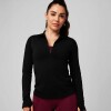 Top Feather Tech+ Half-Zip Top Mujer Black