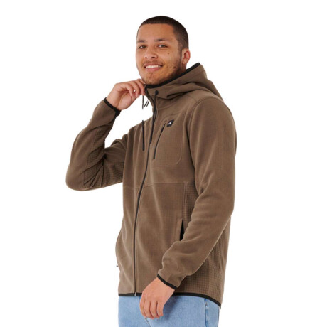 Canguro Rip Curl Departed Polar Fleece Zip Thru Marron