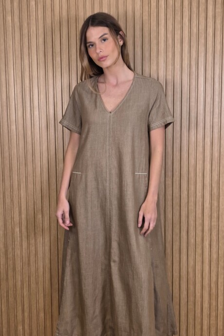 Vestido Polonio Mocha