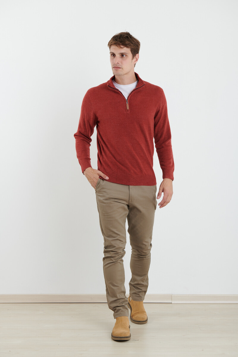 REMERA HARRINGTON LABEL - Naraja Melange 