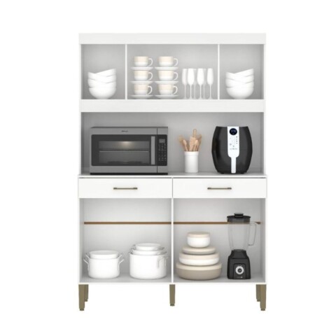 Kit de Cocina Movelmax Laura 1,20 m 8 Puertas Blanco