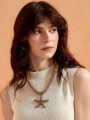 Collar Marea, Set Collar Y Caravanas Color Unico