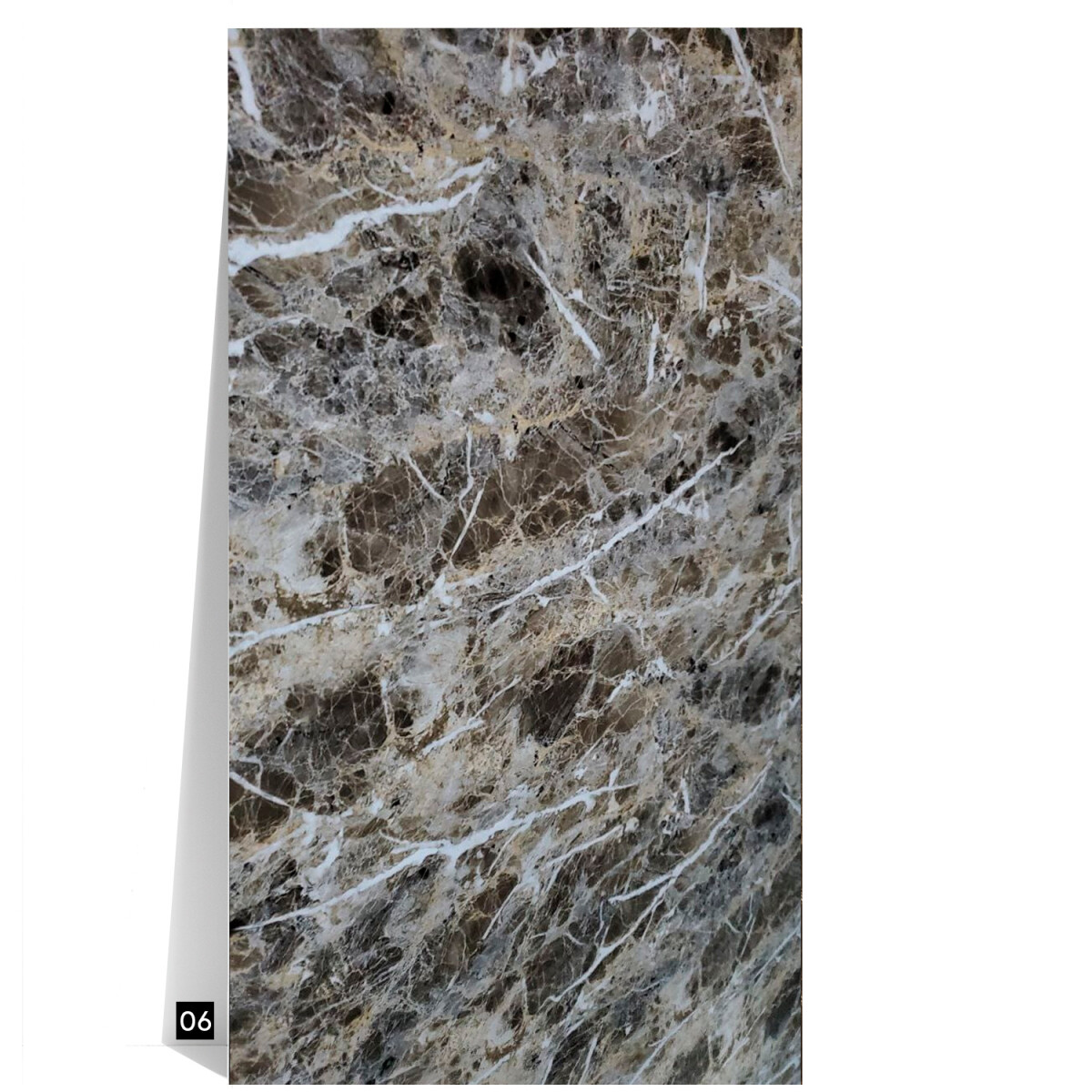 Revestimiento De Pared Placa Pvc Flexible 2.44 X 1.22mts - MARRON 