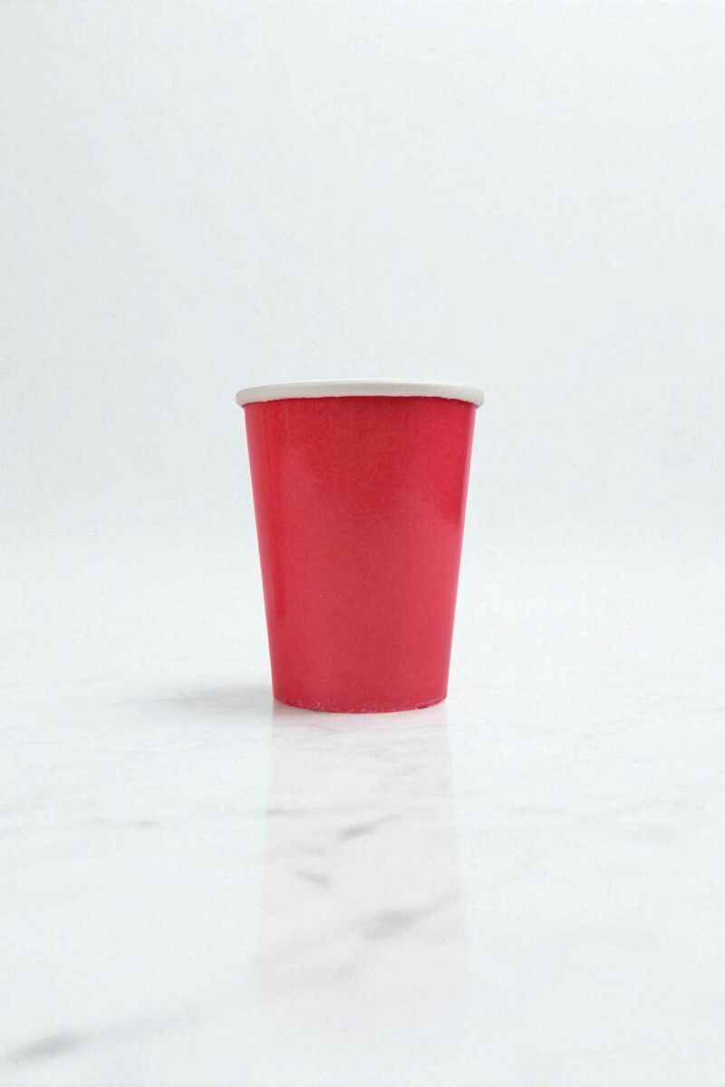 Vaso polipapel 8 oz - ROJO 