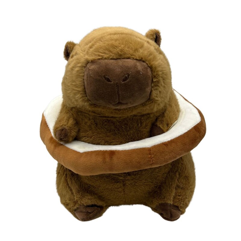 PELUCHE DE CAPIBARA CON SALVAVIDAS • 25cm PELUCHE DE CAPIBARA CON SALVAVIDAS • 25cm