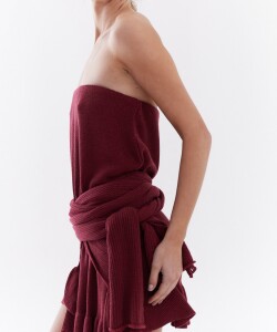 Vestido Calypso Bordó