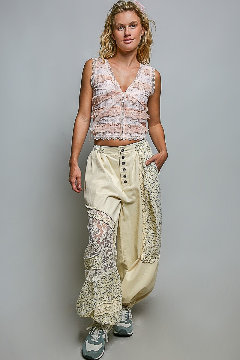 PANTALON PARCHES Natural