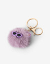 Llavero Cozy Llavero Y Bag Charm Pompón De Peluche - Rosa Claro