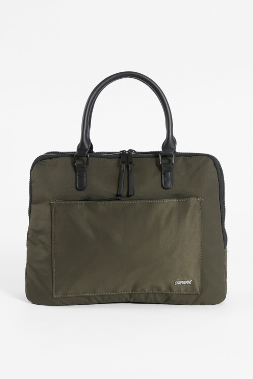 Cartera briefcase porta laptop verde