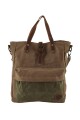 Bolso matera de lona Marrón
