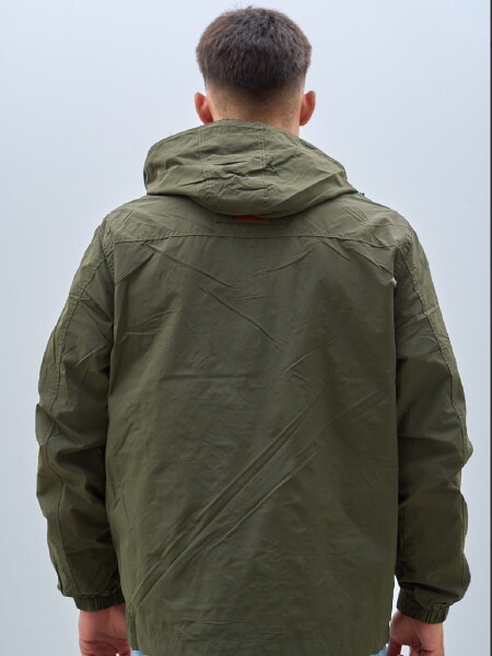 PARKA OXX 8853 BOLS. TAPA VERDE