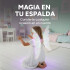 Set Alas Hada Mariposa Luminosas Led Correas Ajustables Niña Color Celeste