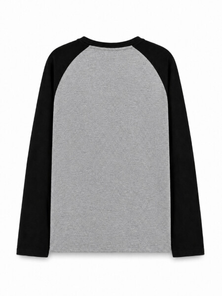 REMERA STEFAN GRIS MELANGE M