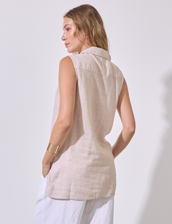 Camisola Lino BEIGE