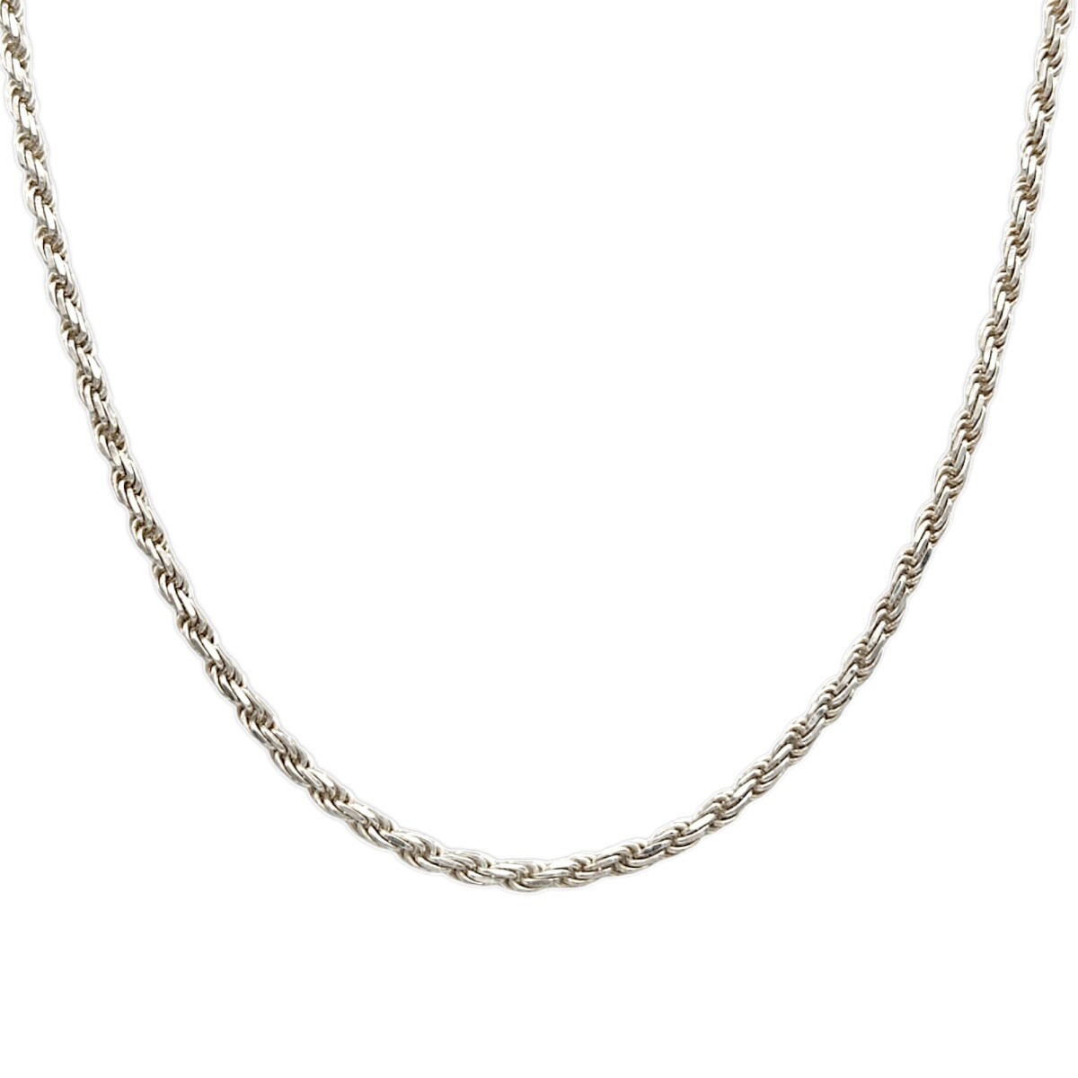 Cadena Salomónica-Plata 925-Sin Piedra-CD3048 - sinpiedra 