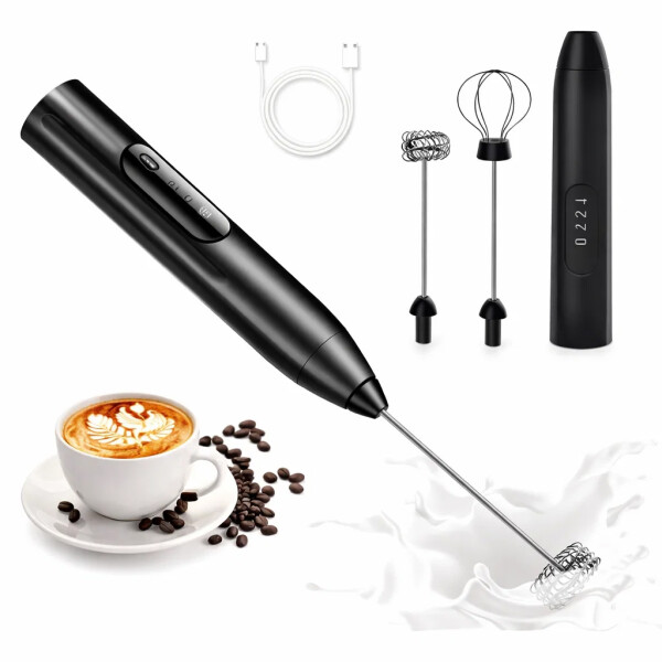 Batidor Espumador De Leche Cafe Huevos Eléctrico Recargable Usb Batidor Espumador De Leche Cafe Huevos Eléctrico Recargable Usb