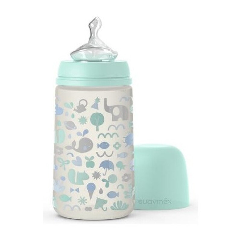 Mamadera Suavinex 270ml 0-6m Verde