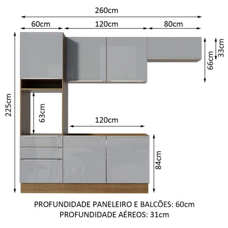 COCINA LUX 260 CM