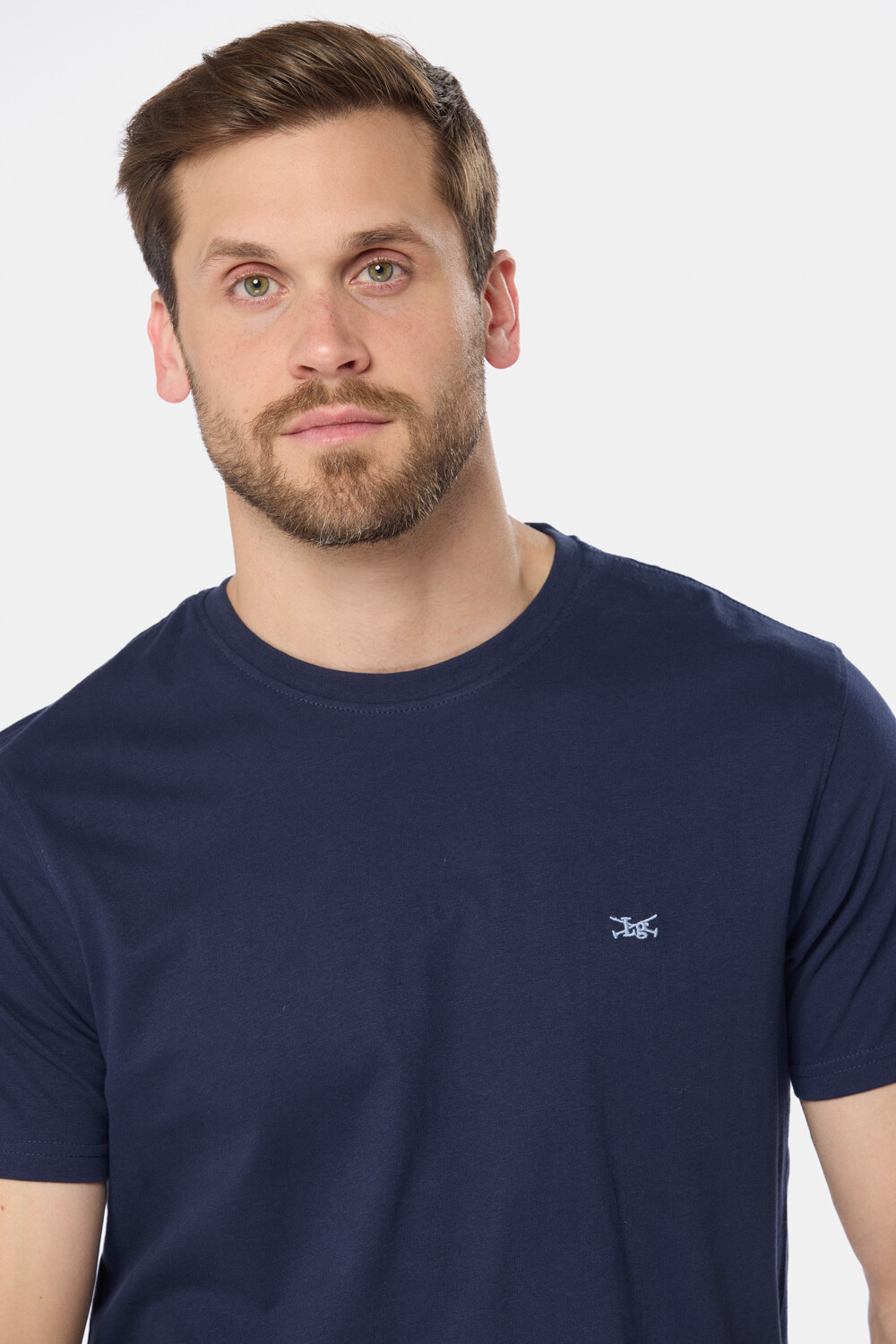 REMERA LISA DE ALGODÓN Azul