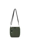 Bandolera con bolsillo frontal Verde