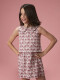 Vestido Estampado Flores Berenjena