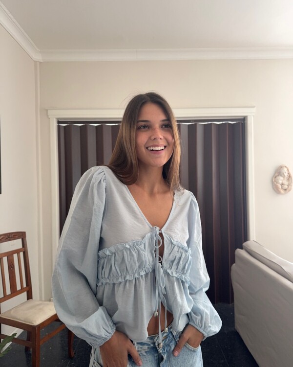 Camisa Muna celeste