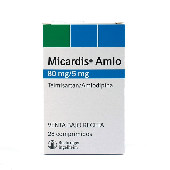 MICARDIS AMLO 80/5 MG. CJ X 28 COMP. única