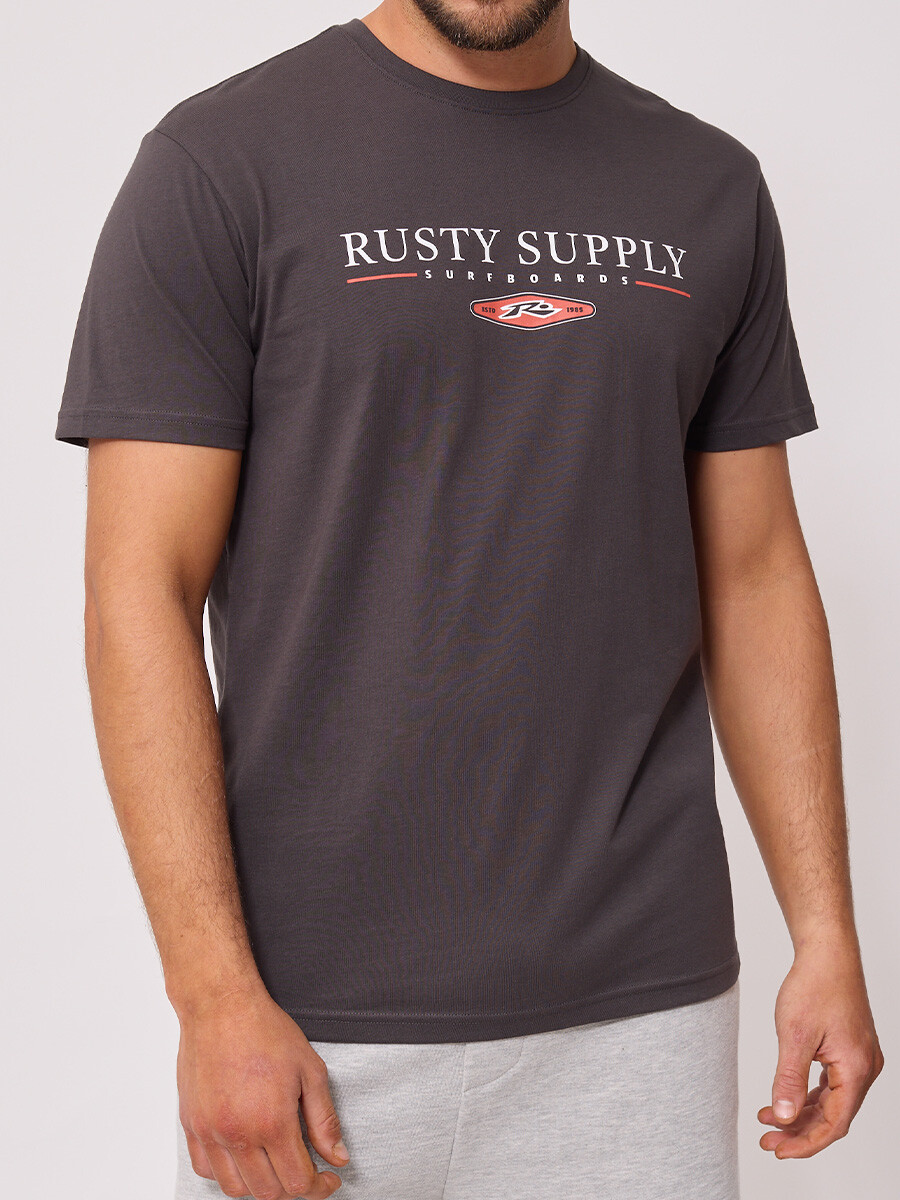 T-SHIRT KALIO RUSTY - Gris 
