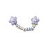 Purple Meta Flower Chain Multicolor