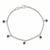 Pulsera Constelación de Moon en Plata 925 con Zafiros Pulsera Constelación de Moon en Plata 925 con Zafiros