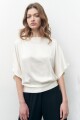 Blusa satinada beige