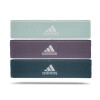 Set 3 Bandas Elásticas ADIDAS Intensidad Baja - Media - Alta Verde - Violeta - Azul