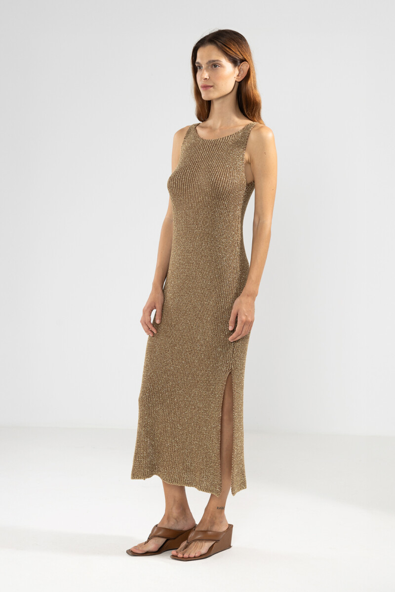 ELI LUREX DRESS Camel